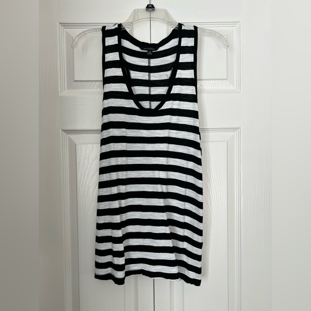 Banana Republic Striped Racer Back Tank, size M